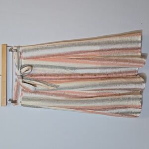 Tregene Anthropologie Linen‎ Belted Midi Maxi Skirt Size XS Coastal